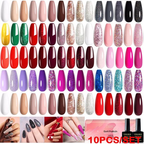10pcs nail gel polish set - polish,