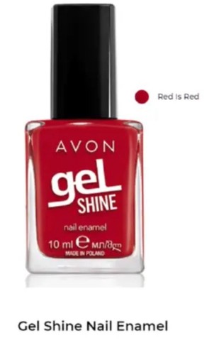 Avon gel shine red - gel, is