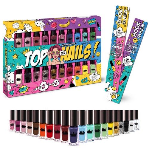 Set nail polish varnish - of,